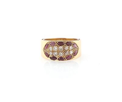 Diamant Rubin Ring - Schmuck