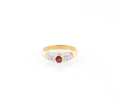 Brillant Rubin Ring - Gioielli