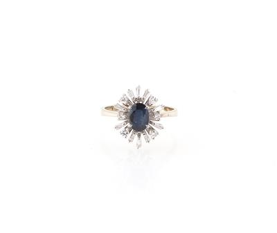 Diamant Saphir Ring - Jewellery