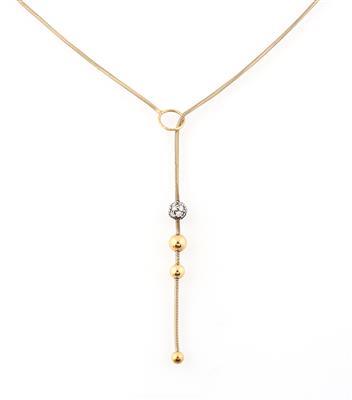 Brillantcollier zus. ca. 0,50 ct - Gioielli