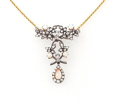 Diamant Opalcollier - Gioielli