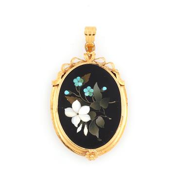 Pietra Dura Anhänger - Schmuck