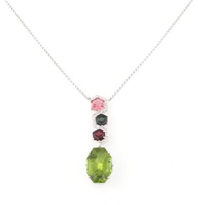 Peridotcollier ca. 15 ct - Schmuck