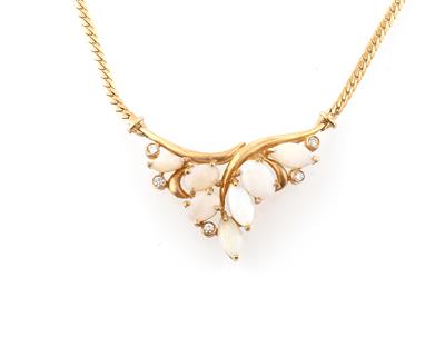 Brillant Opalcollier - Jewellery