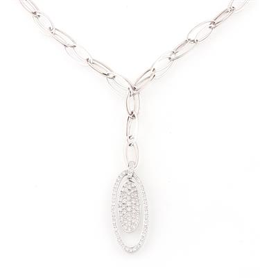 Brillantcollier zus. ca.1,50 ct - Klenoty