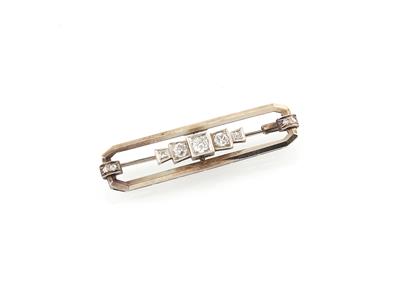 Diamantbrosche zus. ca. 0,40 ct - Jewellery