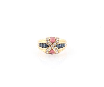 Brillant Farbstein Ring - Jewellery