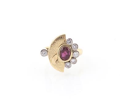 Brillant Rubin Ring - Gioielli