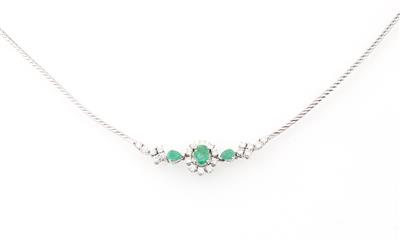 Brillant Smaragd Collier - Jewellery