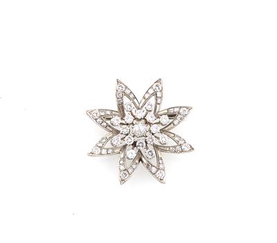 Diamant Brosche zus. ca. 1,10 ct - Schmuck