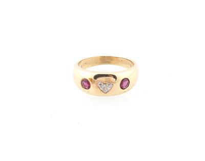 Diamant Rubin Ring - Jewellery