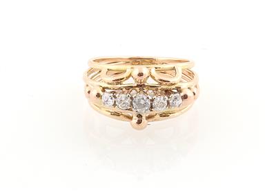 Altschliffdiamant Ring zus. ca. 0,35 ct - Jewellery