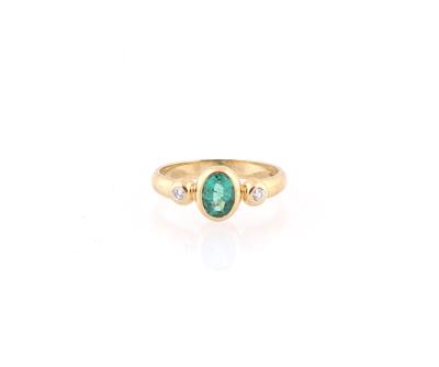 Brillant Smaragd Ring - Jewellery