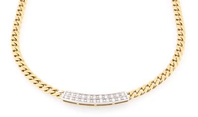 Brillantcollier, zus. ca. 0,65 ct - Jewellery