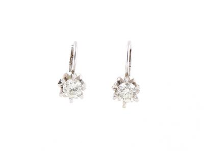 Brillantohrringe zus. ca. 1 ct - Schmuck