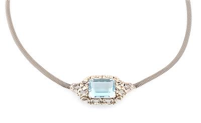 Aquamarincollier ca. 19 ct - Schmuck