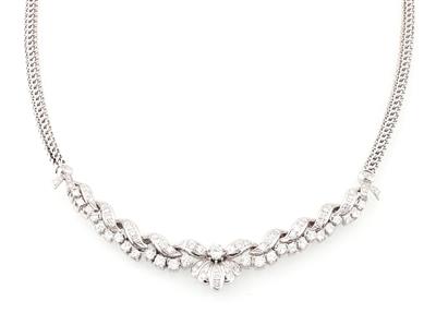 Brillantcollier zus. ca. 4,20 ct - Gioielli