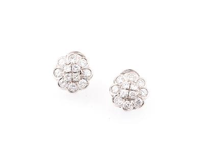 Brillantohrclips zus. ca. 2,80 ct - Jewellery