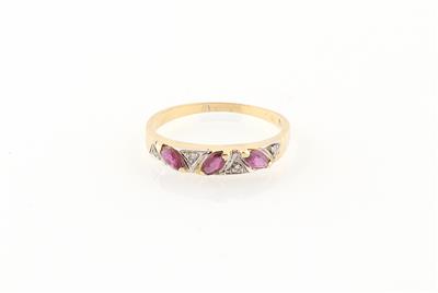 Diamant Rubin Ring - Schmuck