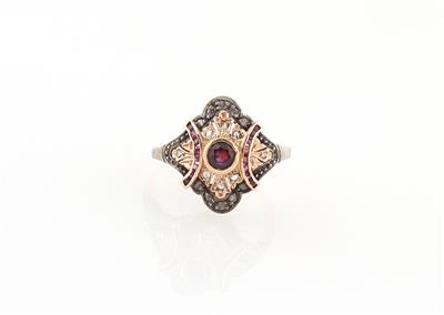 Diamant Rubin Ring - Schmuck