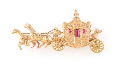 Brosche Kutsche - Exquisite jewellery