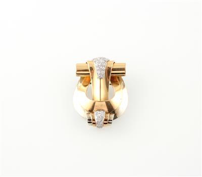 Diamantbrosche zus. ca.0,55 ct - Exquisite jewellery
