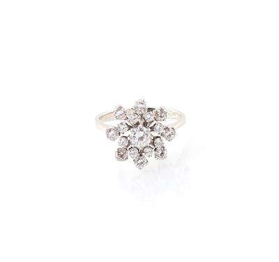 Brillantring zus. ca. 1,05 ct - Klenoty