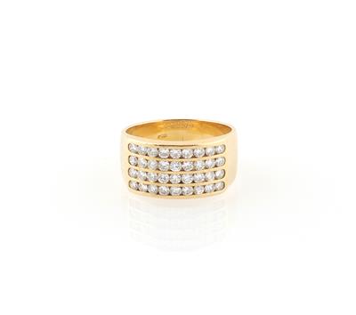 Brillantring zus. ca. 1,10 ct - Klenoty