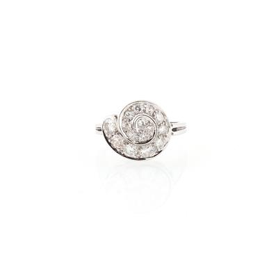 Diamantdamenring zus. ca. 1,10 ct - Jewellery