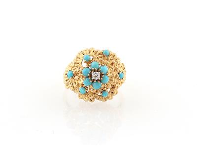 Türkis Brillantring - Jewellery