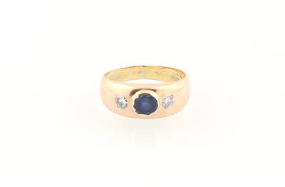 Altschliffdiamant Saphir Ring - Jewellery