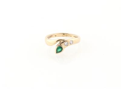 Brillant Smaragd Ring - Gioielli