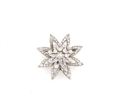 Diamant Brosche zus. ca. 1,10 ct - Jewellery