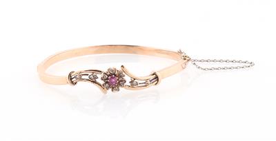 Diamantrauten Rubin Armreif - Exquisite jewellery