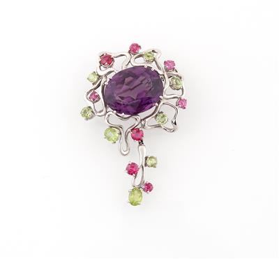 Amethyst Brosche - Schmuck