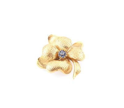 Saphirbrosche Blume - Jewellery