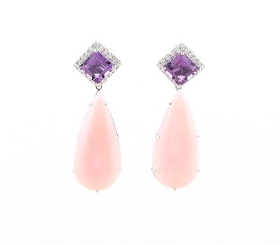 Amethyst Opalohrgehänge - Exquisite jewellery