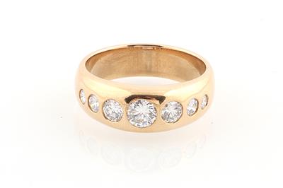 Brillantring zus. ca. 1,35 ct - Erlesener Schmuck