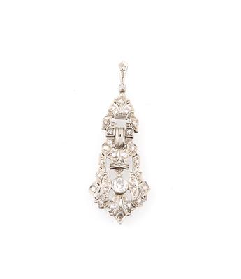 Diamantanhänger zus. ca.0,70 ct - Exquisite jewellery