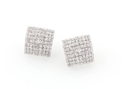 Brillantohrclips zus. ca. 3,20 ct - Jewellery