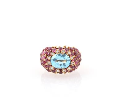 Virano Brillant Rubin Ring mit behandeltem Topas - Jewellery