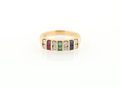 Brillant Farbstein Ring - Gioielli