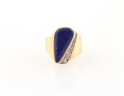 Brillant Lapislazuli Ring - Schmuck