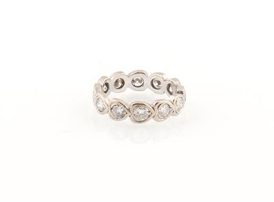 Brillant Memoryring zus. ca. 1,20 ct - Schmuck