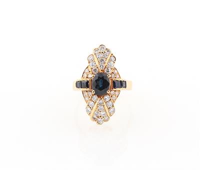 Brillant Saphir Ring - Schmuck