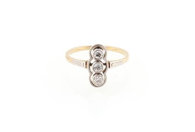 Altschliffdiamant Ring zus. ca. 0,25 ct - Schmuck