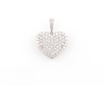 Brillant Herzanhänger zus. ca.1,60 ct - Schmuck