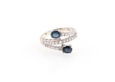 Brillant Saphir Ring - Schmuck