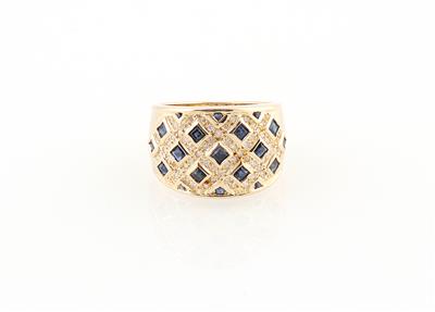 Brillant Saphirring zus. ca. 0,35 ct - Jewellery