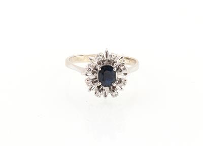 Diamant Saphir Ring - Jewellery